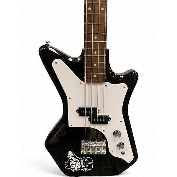 Used Airline JETSONS JR Black and White Electric Bass Guitar