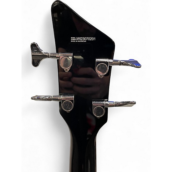 Used Airline JETSONS JR Black and White Electric Bass Guitar