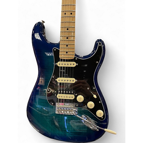 Used Fender Player Stratocaster HSS Blue Burst Solid Body Electric Guitar