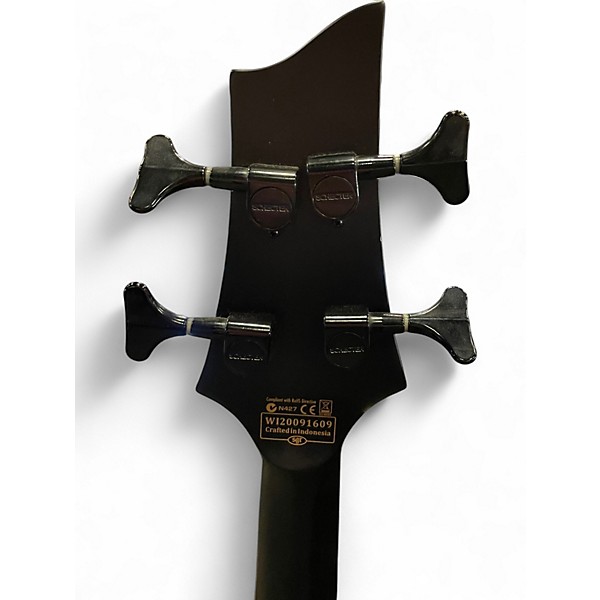 Used Schecter Guitar Research stealth 4 Black Electric Bass Guitar