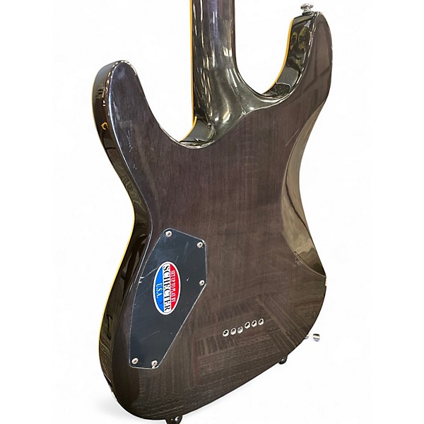 Used Schecter Guitar Research C1 Plus Trans Black Solid Body Electric Guitar