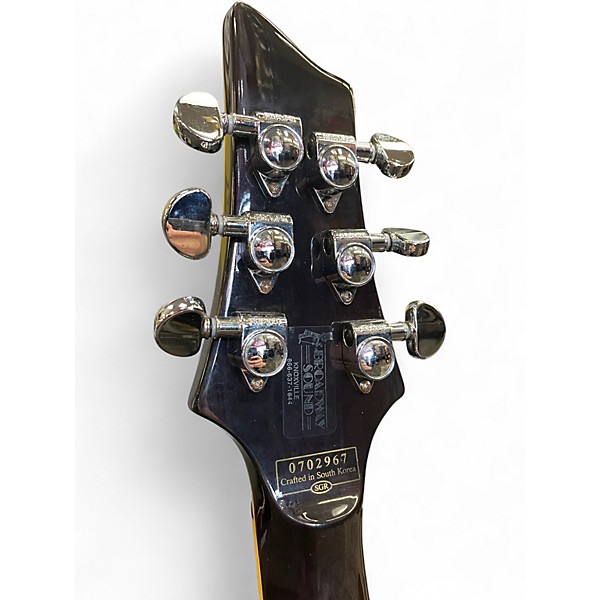 Used Schecter Guitar Research C1 Plus Trans Black Solid Body Electric Guitar