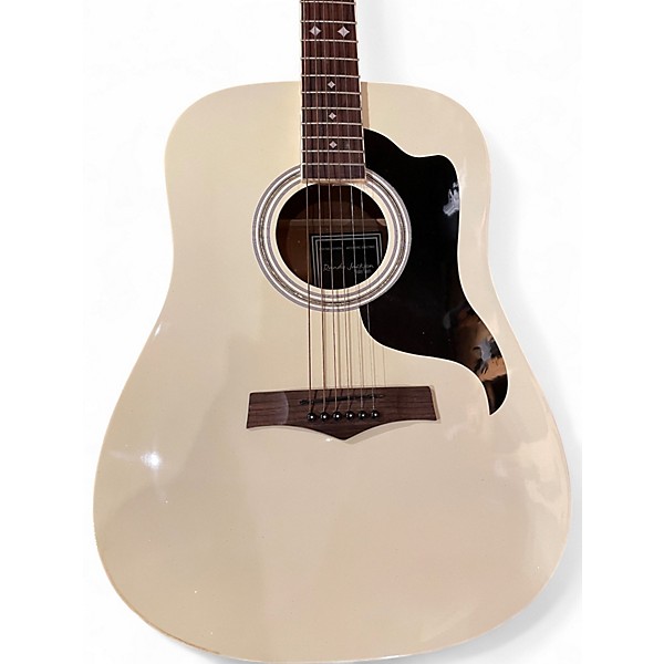 Used Randy Jackson studio series Pearl White Acoustic Electric Guitar