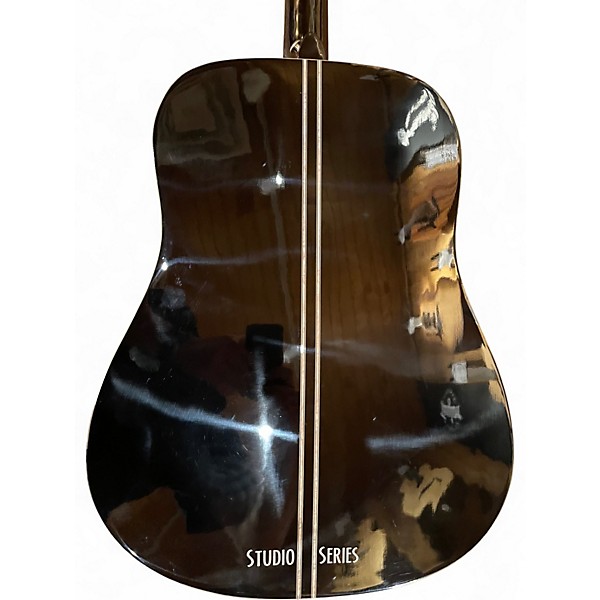 Used Randy Jackson studio series Pearl White Acoustic Electric Guitar