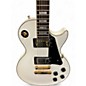 Used 2005 Epiphone Les Paul Custom Alpine White Solid Body Electric Guitar