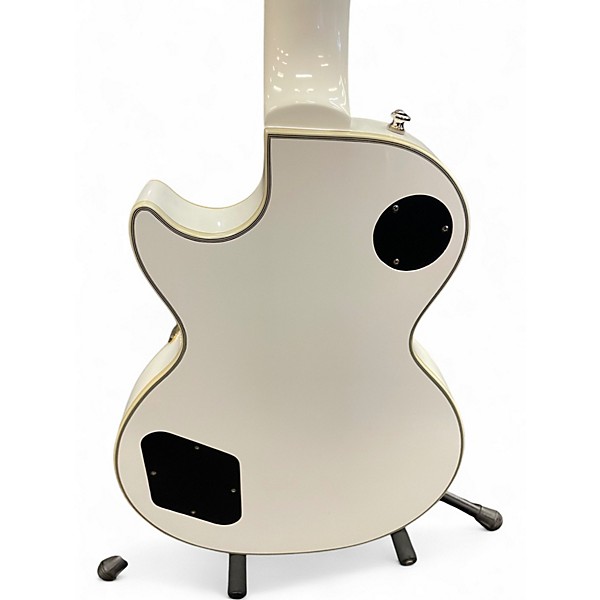 Used 2005 Epiphone Les Paul Custom Alpine White Solid Body Electric Guitar