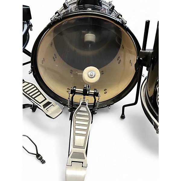 Used Ludwig 3 Piece Pocket Kit Black Sparkle Drum Kit