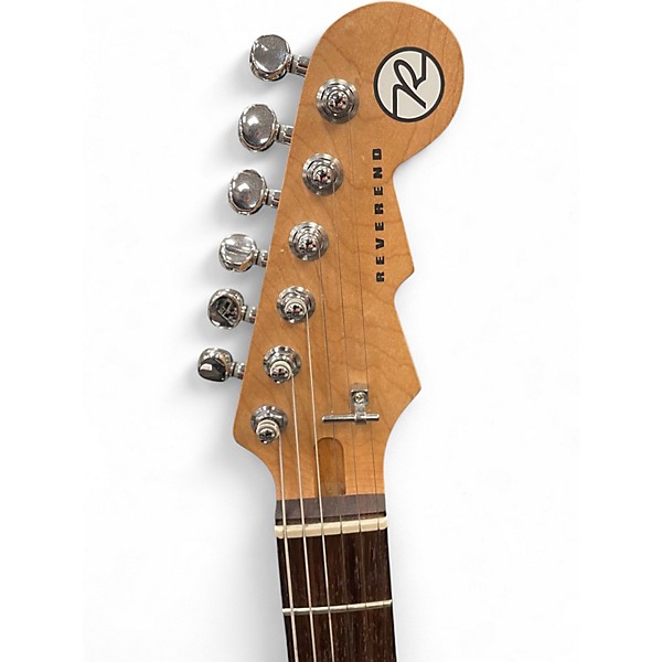 Used Reverend Double Agent Blue Solid Body Electric Guitar