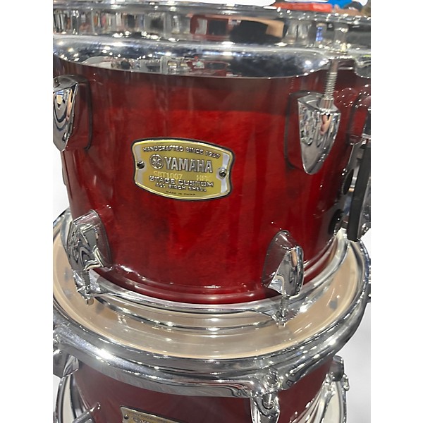 Used Yamaha 5 Piece Stage Custom RED Drum Kit