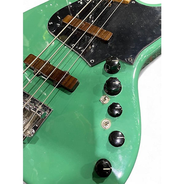 Used Leones 4 STRING BASS TURQUOISE Electric Bass Guitar