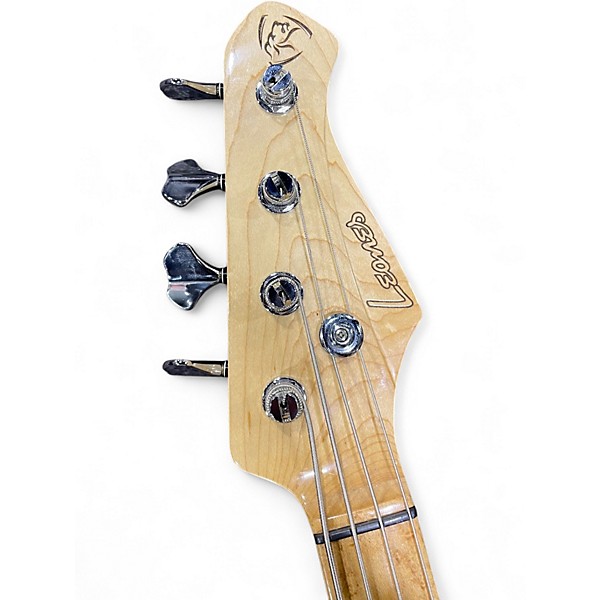 Used Leones 4 STRING BASS TURQUOISE Electric Bass Guitar