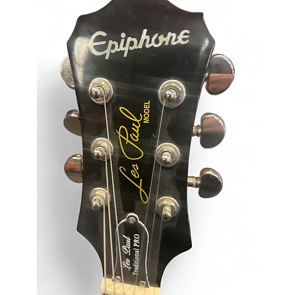 Used Epiphone Les Paul Traditional Pro Ocean Turquoise Solid Body Electric Guitar