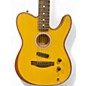 Used Fender Acoustasonic Player Telecaster Yellow Acoustic Electric Guitar thumbnail