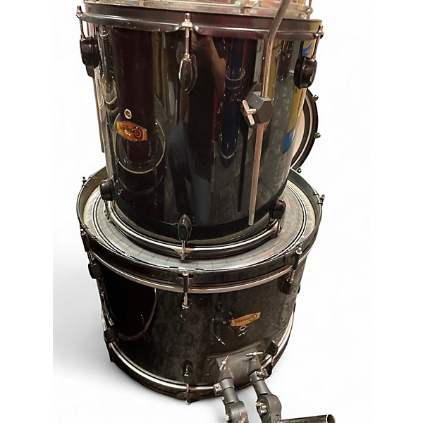 Used Gammon Percussion 5 Piece drums Black Drum Kit
