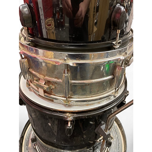 Used Gammon Percussion 5 Piece drums Black Drum Kit