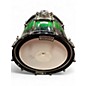 Used Mapex 22X18 Saturn green sparkle black fade Drum