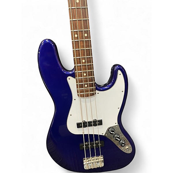 Used Fender Standard Jazz Bass Blue Electric Bass Guitar