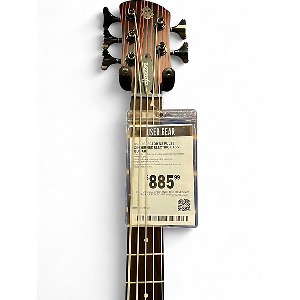Used Spector NS Pulse  Cinder Red Electric Bass Guitar