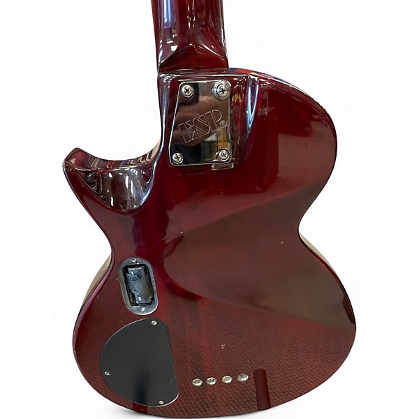 Used ESP LTD EC154DX trans wine Electric Bass Guitar