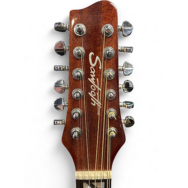 Used Sawtooth ST-MPL-AEJC-12-LH Natural 12 String Acoustic Electric Guitar