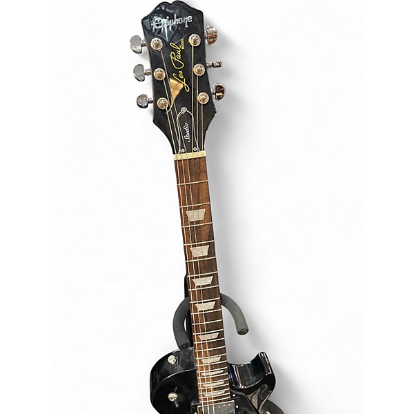 Used Epiphone Les Paul Studio Black Solid Body Electric Guitar