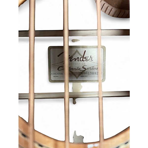 Used 2010s Fender Kingman Acoustic Electric Bass Natural Acoustic Bass Guitar