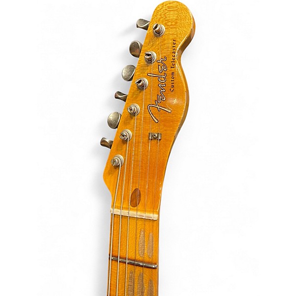 Used Fender CS B2 '59 Tele Custom Worn Black Solid Body Electric Guitar