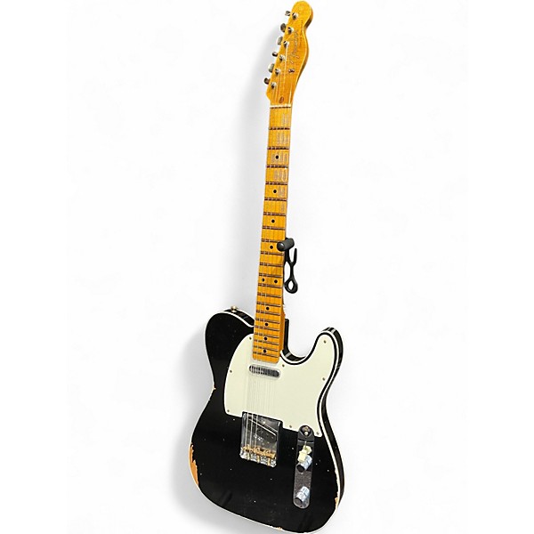 Used Fender CS B2 '59 Tele Custom Worn Black Solid Body Electric Guitar