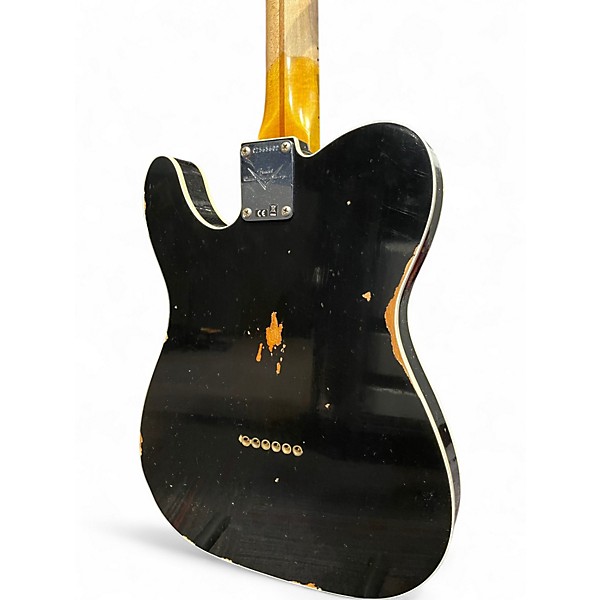 Used Fender CS B2 '59 Tele Custom Worn Black Solid Body Electric Guitar