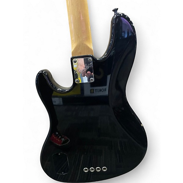 Vintage 1997 Fender Deluxe Jazz Bass BLACK Electric Bass Guitar