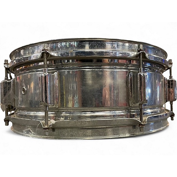 Vintage 1960s Rogers 14in SNARE DRUM Chrome Drum