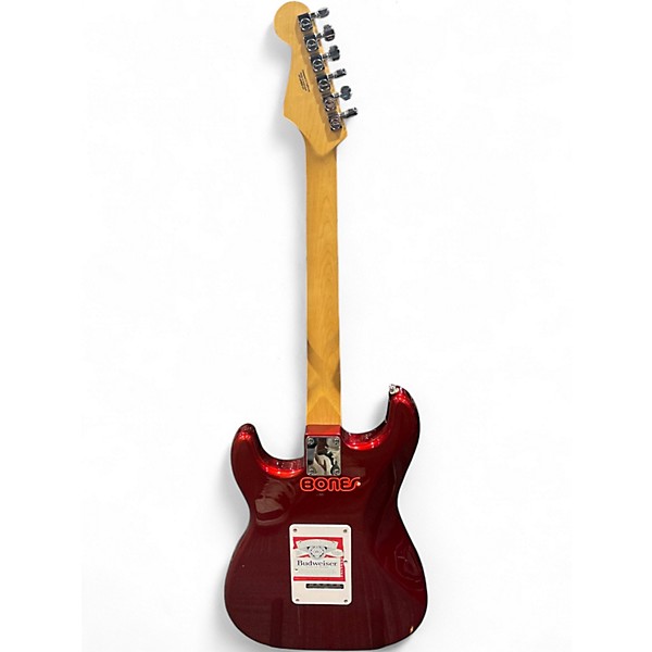 Used Fender Standard Stratocaster Candy Apple Red Solid Body Electric Guitar