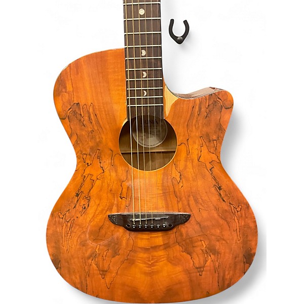 Used Luna Gypsy Spalt Acoustic Electric Natural Acoustic Electric Guitar