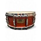 Used Pearl 5.5X14 Masterworks Custom Snare ORANGE Drum thumbnail