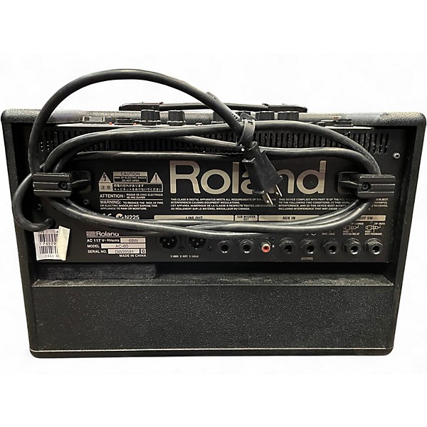 Used Roland AC60 60W 2X6.5 Acoustic Guitar Combo Amp