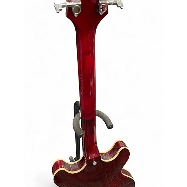 Used D'Angelico DAPDCTWNCTCB Wine Red Hollow Body Electric Guitar