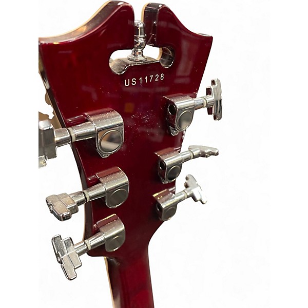 Used D'Angelico DAPDCTWNCTCB Wine Red Hollow Body Electric Guitar
