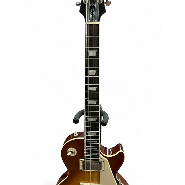 Used 2010s Epiphone Les Paul Standard Pro Iced Tea Burst Solid Body Electric Guitar