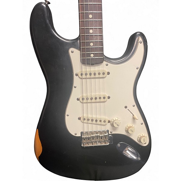 Vintage 1988 Fender 1988 Fender 62 American Vintage Reissue Strat Black Solid Body Electric Guitar