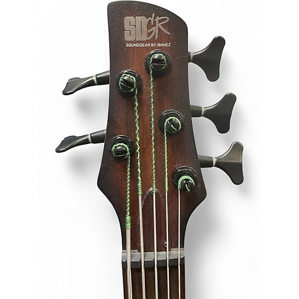Used Ibanez SRH505 Dragon Eye Burst Electric Bass Guitar