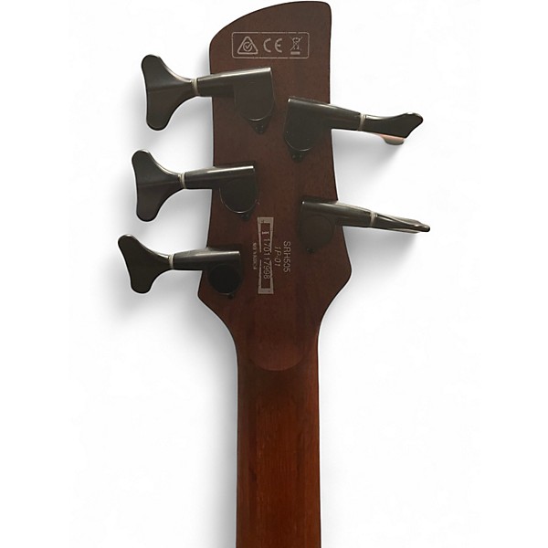 Used Ibanez SRH505 Dragon Eye Burst Electric Bass Guitar