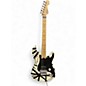 Used EVH Striped Series White with Black Stripes Solid Body Electric Guitar thumbnail