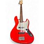 Used Squier Affinity Jazz Bass Red Electric Bass Guitar
