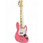 Used Partscaster Jazz Pink Electric Bass Guitar