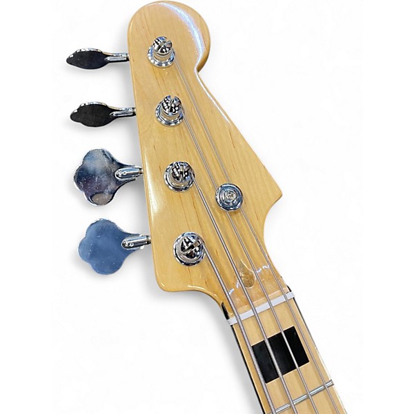 Used Partscaster Jazz Pink Electric Bass Guitar