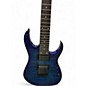 Used Ibanez GRG7221QA Trans blue burst Solid Body Electric Guitar