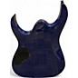 Used Ibanez GRG7221QA Trans blue burst Solid Body Electric Guitar