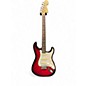 Used 2014 Squier Standard Stratocaster Crimson Red Trans Solid Body Electric Guitar thumbnail