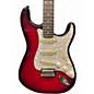 Used 2014 Squier Standard Stratocaster Crimson Red Trans Solid Body Electric Guitar