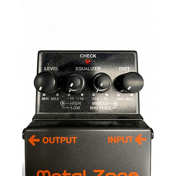 Used BOSS MT2 Metal Zone Distortion Effect Pedal
